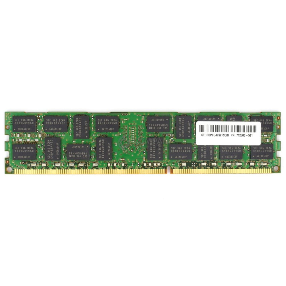 712383-581 HP DDR3 16GB 2RX4 PC3-14900 1866MHZ RDIMM CL13